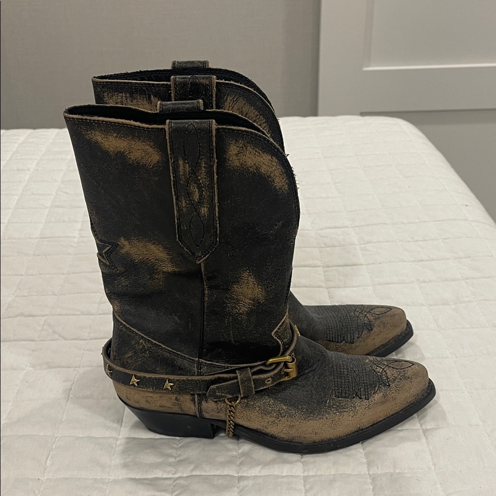 Golden Goose Wish Star Distressed  Boots - Picture 2 of 5